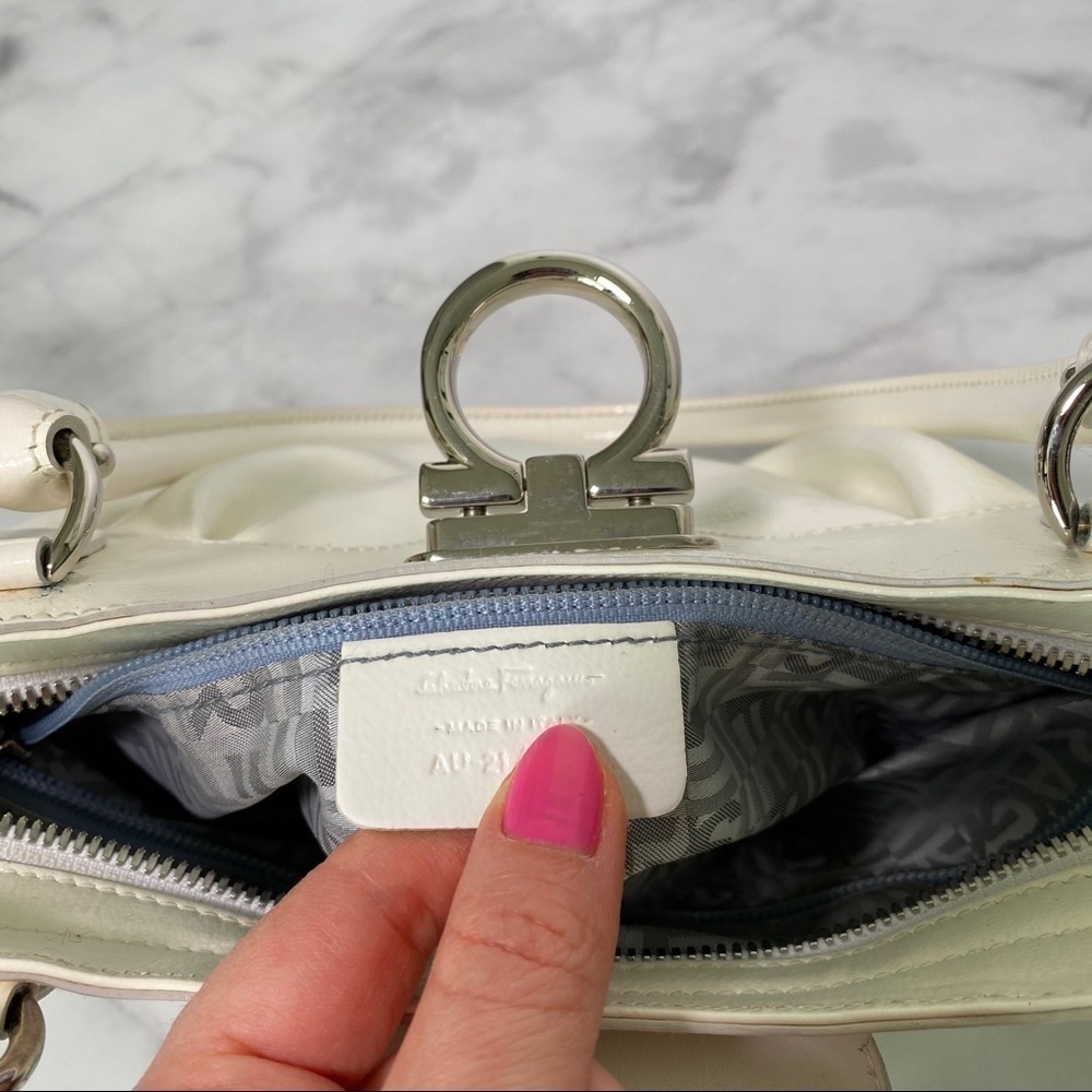 SALVATORE Ferragamo Marisa Patent Leather Handbag - Picture 14 of 16